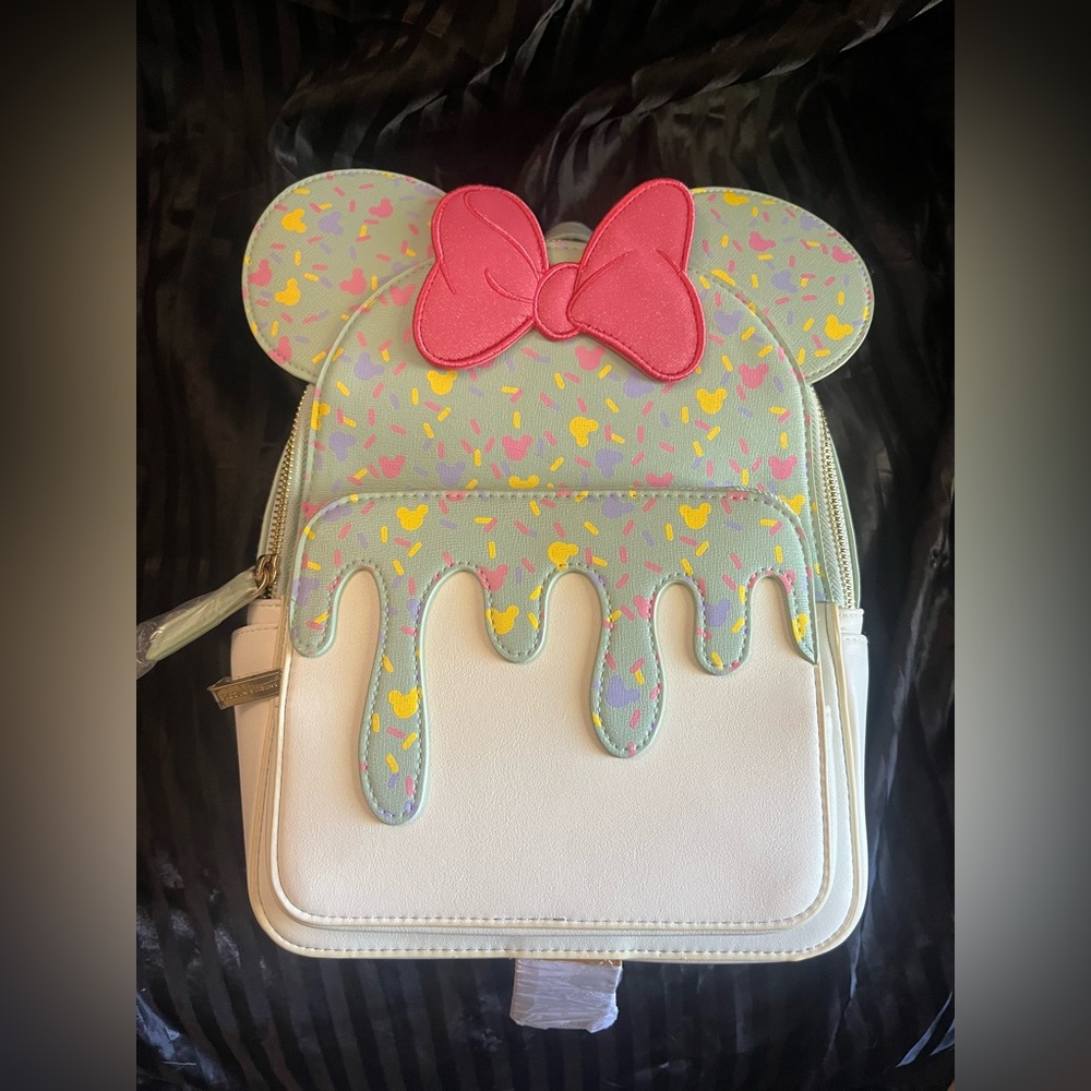 Danielle Nicole Minnie Mouse Icecream Backpack with Pink Bow